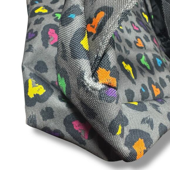 YakPak Multicolor Cheetah Heart Backpack & Laptop Bag Bundle Y2K Gray Rainbow - Picture 5 of 14